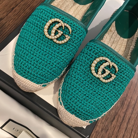 GUCCI KNIT ESPADRILLES 8 - Picture 2 of 6
